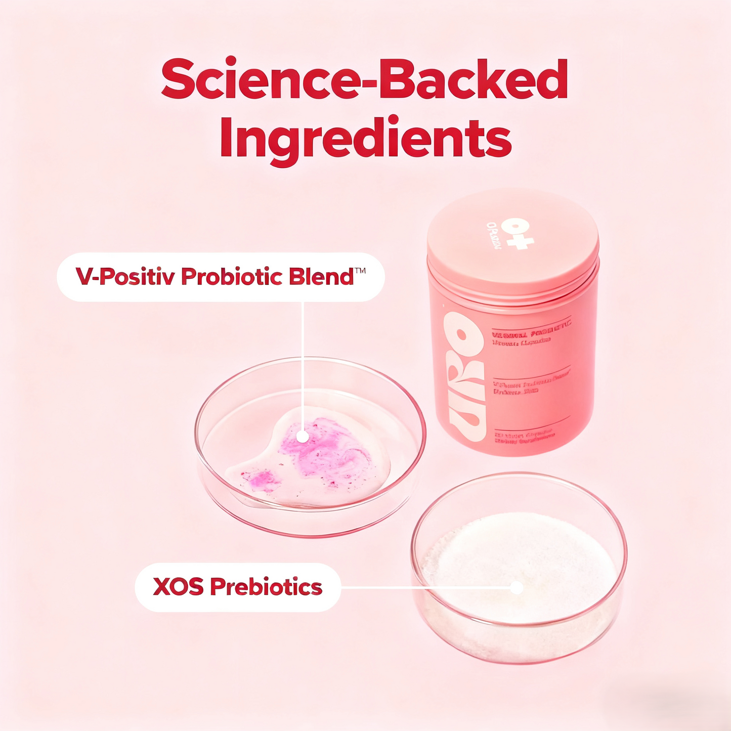 URO Vaginal Probiotics for Women pH Balance with Prebiotics & Lactobacillus Probiotic Blend - Vaginal Health Supplement - Promote Healthy Vaginal Odor & Vaginal Flora, 60 Count (Pack of 1)