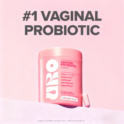URO Vaginal Probiotics for Women pH Balance with Prebiotics & Lactobacillus Probiotic Blend - Vaginal Health Supplement - Promote Healthy Vaginal Odor & Vaginal Flora, 60 Count (Pack of 1)