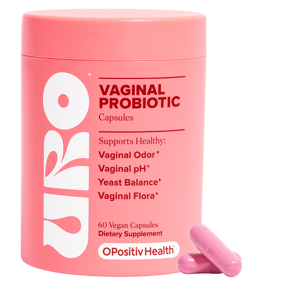 URO Vaginal Probiotics for Women pH Balance with Prebiotics & Lactobacillus Probiotic Blend - Vaginal Health Supplement - Promote Healthy Vaginal Odor & Vaginal Flora, 60 Count (Pack of 1)
